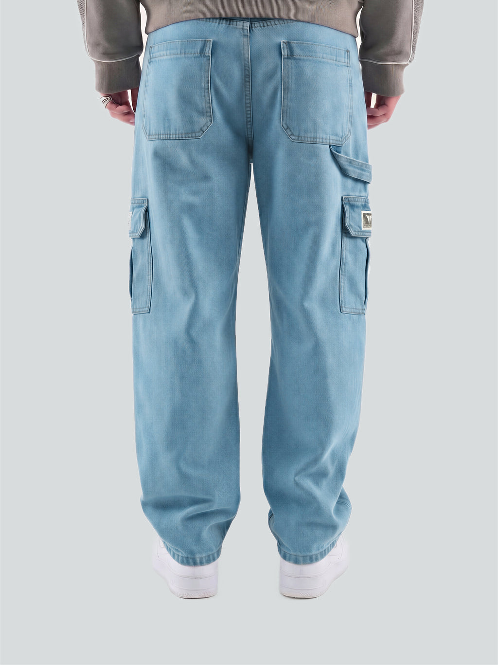 Pantalón con protecciones CE - Cargo Jeans Washed Blue