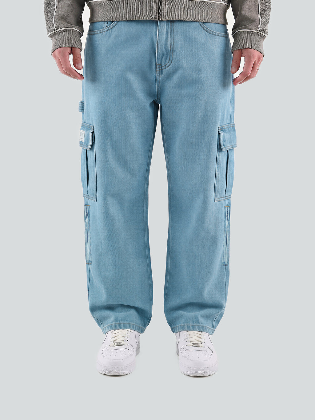 Pantalón con protecciones CE - Cargo Jeans Washed Blue