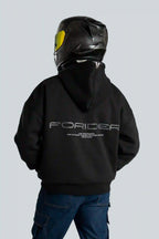 Sudadera con protecciones "NOT A ROUTINE" Negra
