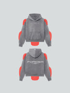 Washed Grey "NOT A ROUTINE" HOODIE
