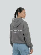 Sudadera con protecciones "NOT A ROUTINE" Gris washed