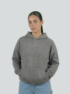 Sudadera con protecciones "NOT A ROUTINE" Gris washed