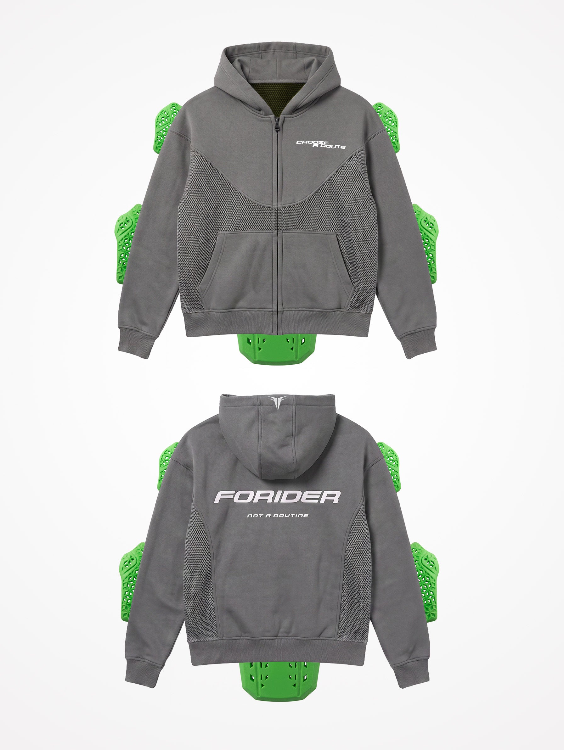 Sudadera de Moto de Verano con Protecciones CE Nivel 2 - Gris