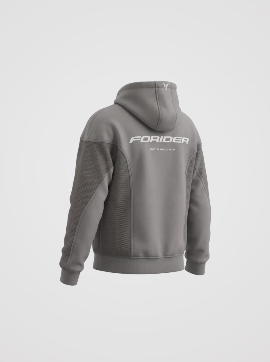 Despiece de la chaqueta de moto de verano FORIDER: forro de aramida Kevlar Arclin, malla ventilada antiabrasion y protecciones CE nivel 2
