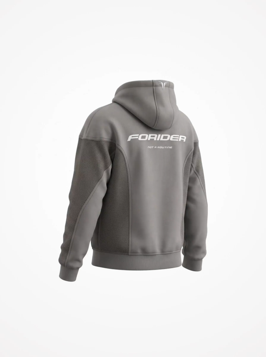 Despiece de la chaqueta de moto de verano FORIDER: forro de aramida Kevlar Arclin, malla ventilada antiabrasion y protecciones CE nivel 2